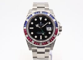 Rolex GMT-Master II 116710LN (2009) - Zwart wijzerplaat 40mm Staal