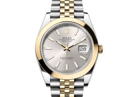 Rolex Datejust 41 126303 (2024) - Zilver wijzerplaat 41mm Goud/Staal