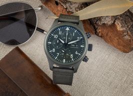 IWC Pilot Chronograph Top Gun IW389106 (Unknown (random serial)) - Green dial 45 mm Titanium case