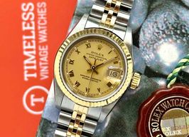 Rolex Lady-Datejust 69173 (1990) - Goud wijzerplaat 26mm Goud/Staal