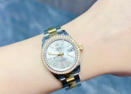 Rolex Lady-Datejust 279383RBR (2024) - Silver dial 28 mm Gold/Steel case