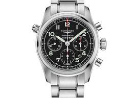 Longines Spirit L3.820.4.53.6 (2025) - Zwart wijzerplaat 42mm Staal