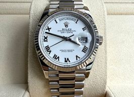 Rolex Day-Date 36 128239 (2023) - White dial 43 mm White Gold case