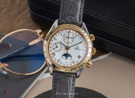 Omega Speedmaster Reduced 3131.20 (1991) - Wit wijzerplaat 39mm Goud/Staal