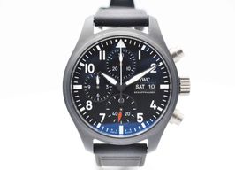 IWC Pilot Chronograph Top Gun IW389401 (2024) - Zwart wijzerplaat 42mm Keramiek