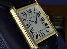 Cartier Tank Solo 2742 (Unknown (random serial)) - White dial 27 mm Yellow Gold case