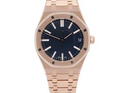 Audemars Piguet Royal Oak Selfwinding 15510OR.OO.1320OR.03 (2024) - Blue dial 41 mm Rose Gold case