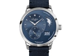 Glashütte Original PanoMaticLunar 1-90-02-46-32-64 (2024) - Blue dial 40 mm Steel case