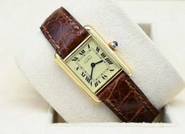 Cartier Tank Vermeil 5057001 (Onbekend (willekeurig serienummer)) - Geel wijzerplaat 20mm Zilver