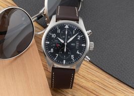 IWC Pilot Chronograph IW377701 (2014) - Black dial 43 mm Steel case