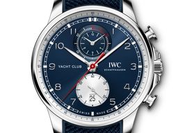 IWC Portuguese Yacht Club Chronograph IW390704 (2024) - Blauw wijzerplaat 45mm Staal