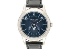 Patek Philippe Annual Calendar 5205G-013 (2020) - Blue dial 40 mm White Gold case
