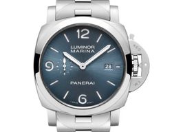 Panerai Luminor Marina PAM03323 (2025) - Blauw wijzerplaat 44mm Staal