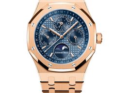 Audemars Piguet Royal Oak Perpetual Calendar 26574OR.OO.1220OR.03 (2025) - Blue dial 41 mm Rose Gold case