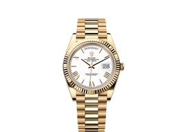 Rolex Day-Date 40 228238 (2025) - White dial 40 mm Yellow Gold case