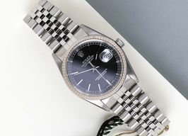 Rolex Datejust 36 16234 (2000) - Zwart wijzerplaat 36mm Staal