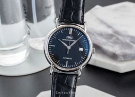 IWC Portofino Automatic IW356308 (Onbekend (willekeurig serienummer)) - Zwart wijzerplaat 39mm Staal
