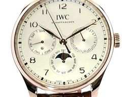 IWC Portuguese Perpetual Calendar IW344202 (2022) - Silver dial 42 mm Red Gold case