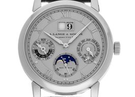 A. Lange & Söhne Langematik Perpetual 310.025 (Unknown (random serial)) - Silver dial 39 mm Platinum case