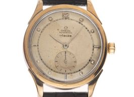 Omega Unknown 2583-4 (1947) - Silver dial 35 mm Yellow Gold case