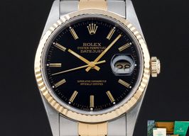 Rolex Datejust 36 16233 (1991) - Black dial 36 mm Gold/Steel case