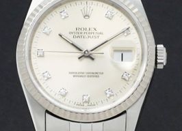 Rolex Datejust 36 16234 (1993) - Zilver wijzerplaat 36mm Staal