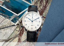 IWC Portuguese Chronograph IW371417 (2004) - Silver dial 41 mm Steel case