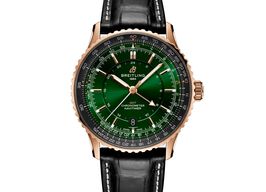 Breitling Navitimer GMT R32310251L1P1 (2025) - Green dial 41 mm Red Gold case