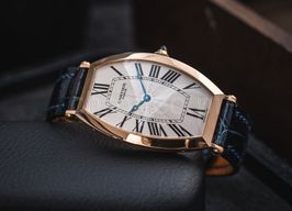 Cartier Tonneau W1546251 (Unknown (random serial)) - Silver dial Rose Gold case