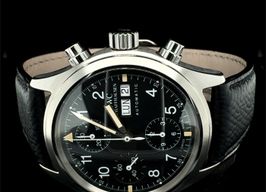 IWC Pilot Chronograph IW3706 (1997) - Black dial 39 mm Steel case