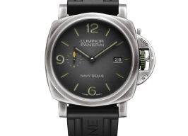 Panerai Luminor 1950 PAM01412 (2025) - Grijs wijzerplaat 47mm Staal
