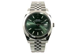 Rolex Datejust 41 126300 (2024) - Groen wijzerplaat 41mm Staal