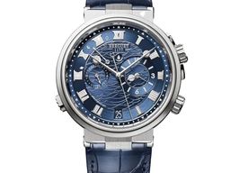 Breguet Marine 5547BB/Y2/9ZU (2023) - Blauw wijzerplaat 40mm Witgoud