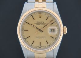 Rolex Datejust 16233 (1993) - Champagne dial 36 mm Gold/Steel case