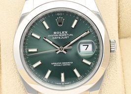 Rolex Datejust 41 126300 (2024) - Groen wijzerplaat 41mm Staal