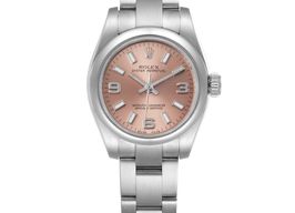 Rolex Oyster Perpetual 26 176200 (Onbekend (willekeurig serienummer)) - Roze wijzerplaat 29mm Staal