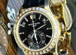 Patek Philippe Annual Calendar Chronograph 5961R-010 (2023) - Black dial 41 mm Rose Gold case