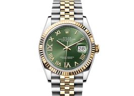 Rolex Datejust 36 126233 (2024) - Groen wijzerplaat 36mm Staal