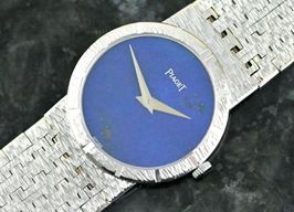 Piaget Vintage 9701 A 6 (1970) - Blauw wijzerplaat 24mm Witgoud