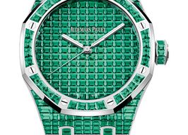 Audemars Piguet Royal Oak Selfwinding 15514BC.EE.1284BC.01 (2025) - Green dial 41 mm White Gold case