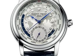 Frederique Constant Manufacture Worldtimer FC-718WM4H6 (2024) - Silver dial 42 mm Steel case