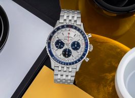 Breitling Navitimer 1 B01 Chronograph AB0138241G1A1 (2020) - Zilver wijzerplaat 43mm Staal