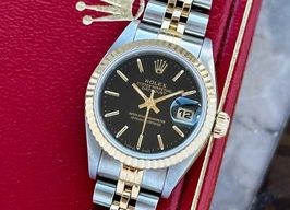 Rolex Lady-Datejust 69173 (1993) - Black dial 26 mm Gold/Steel case