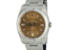Rolex Oyster Perpetual 36 116000 (2018) - Goud wijzerplaat 36mm Staal