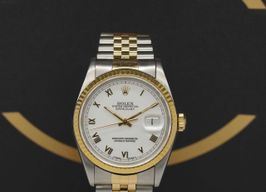 Rolex Datejust 36 16233 (1995) - Wit wijzerplaat 36mm Goud/Staal