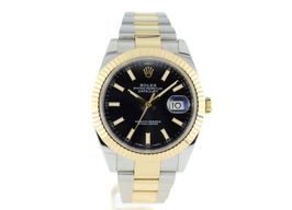 Rolex Datejust 41 126333 (2018) - Zwart wijzerplaat 41mm Goud/Staal