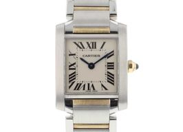 Cartier Tank Française W51007Q4 (2016) - Silver dial 25 mm Gold/Steel case
