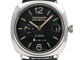 Panerai Radiomir 8 Days PAM00268 (2009) - Zwart wijzerplaat 45mm Staal