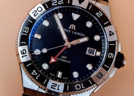 Maurice Lacroix Aikon AI6158-SS001-330-2 (Unknown (random serial)) - Black dial 43 mm Steel case