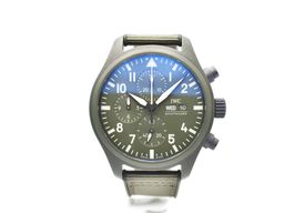 IWC Pilot Chronograph Top Gun IW389106 (2022) - Groen wijzerplaat 45mm Titanium